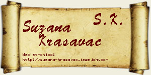 Suzana Krasavac vizit kartica